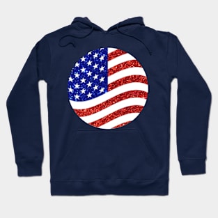 American Flag Glitter Hoodie